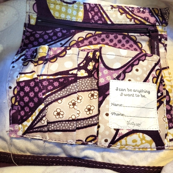Thirty-One Purple Paisley Bag - Picture 2 of 4
